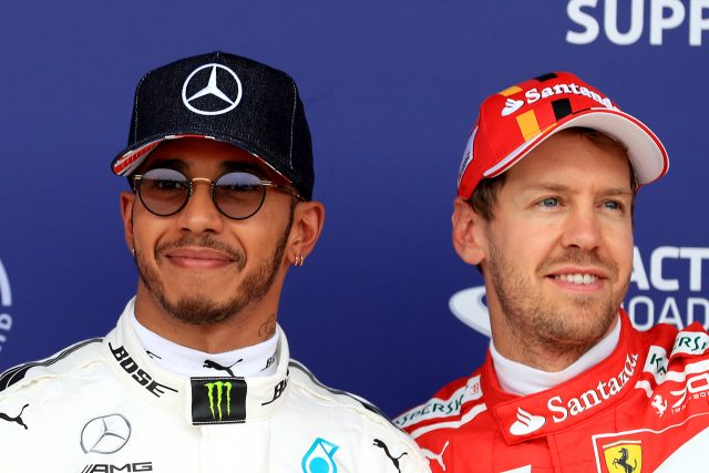 Sebastian Vettel (right)