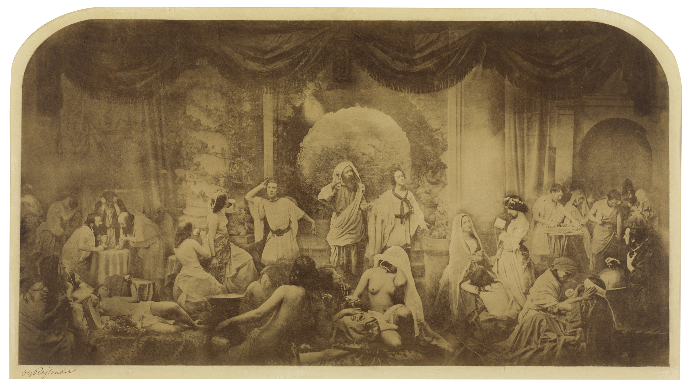 Another work featured in the show Two Ways Of Life by Oscar Rejlander,  (Moderna Museet, Stockholm)