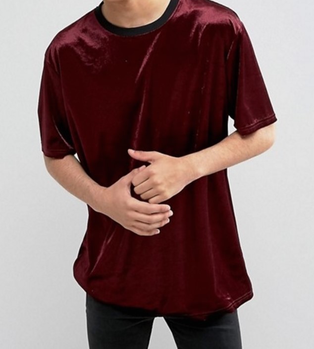 A velvet t-shirt from Asos