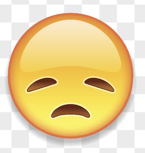 A down in the dumps emoji