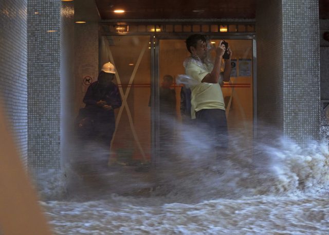 Stormy weather in Hong Kong