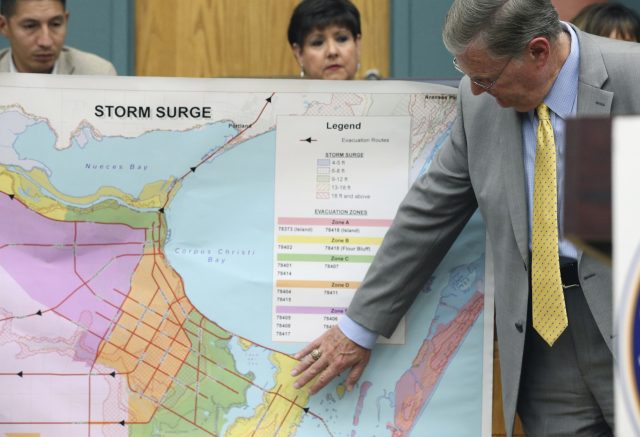 Mayor Joe McComb talks about storm surge in the Corpus Christi 
