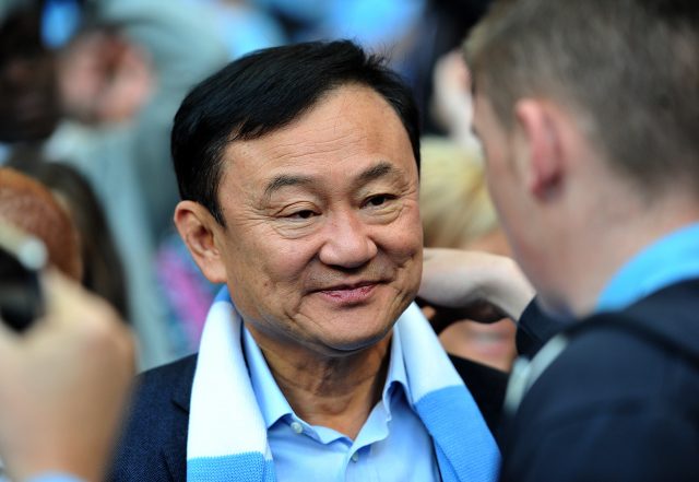 Former Manchester City owner Thaksin Shinawatra