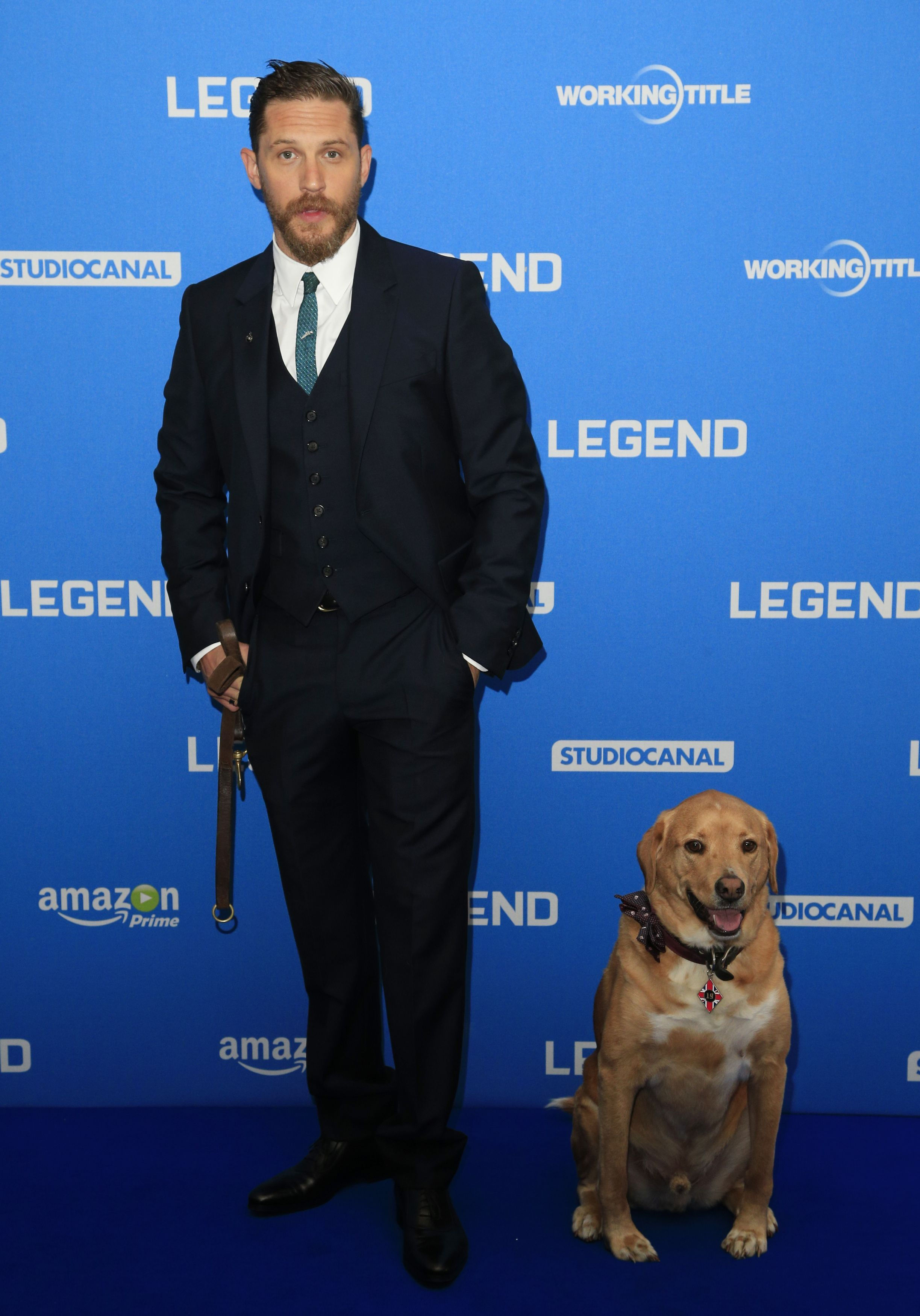 Tom Hardy and dog