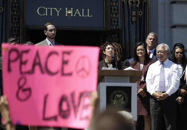 The rally in San Francisco