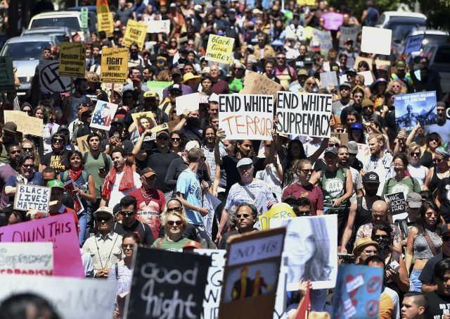 Protesters march in San Francisco