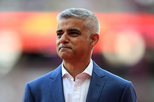 London Mayor Sadiq Khan