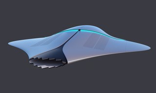 Another manta ray like mothership design