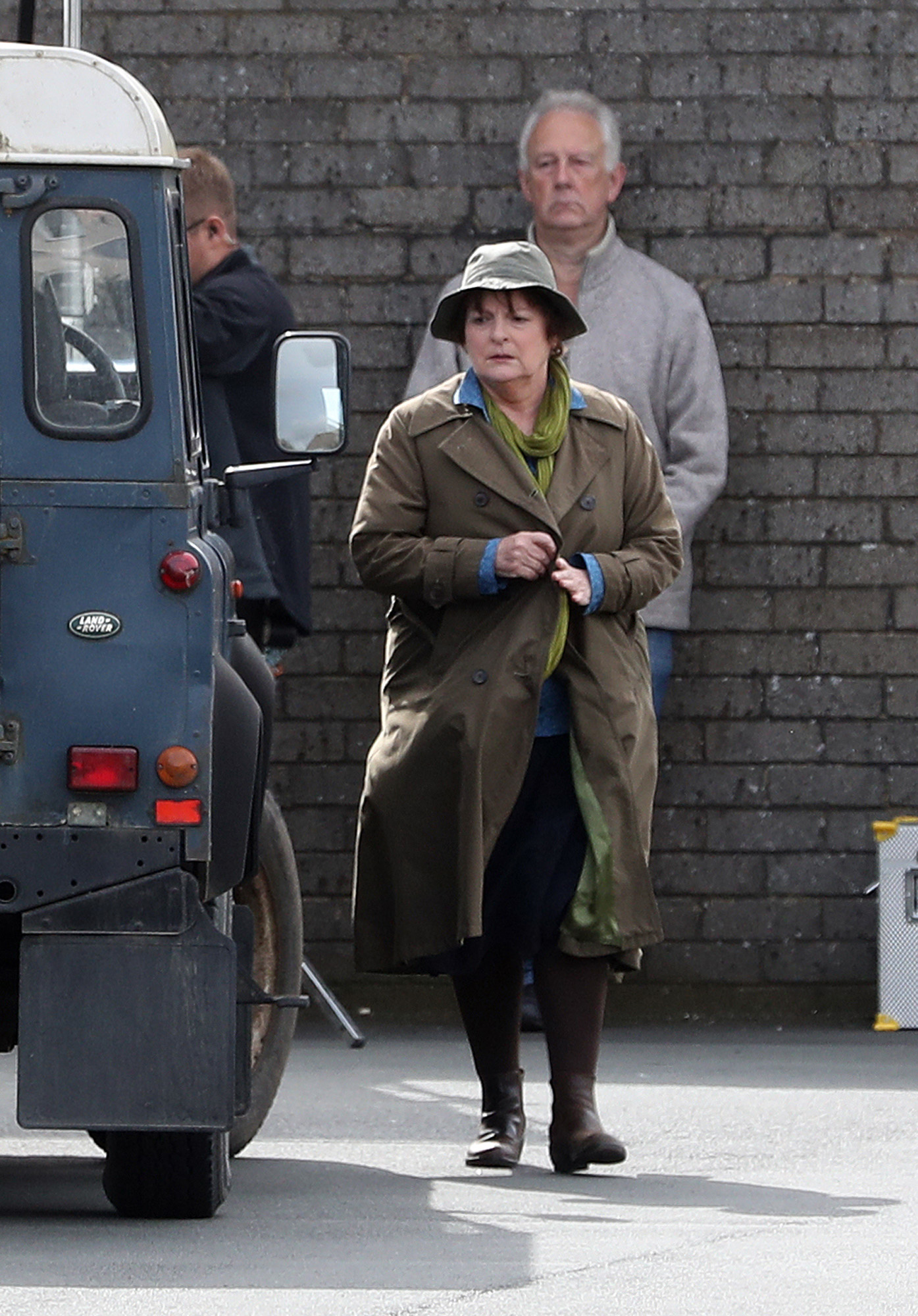 Brenda Blethyn filming Vera in Whitley Bay