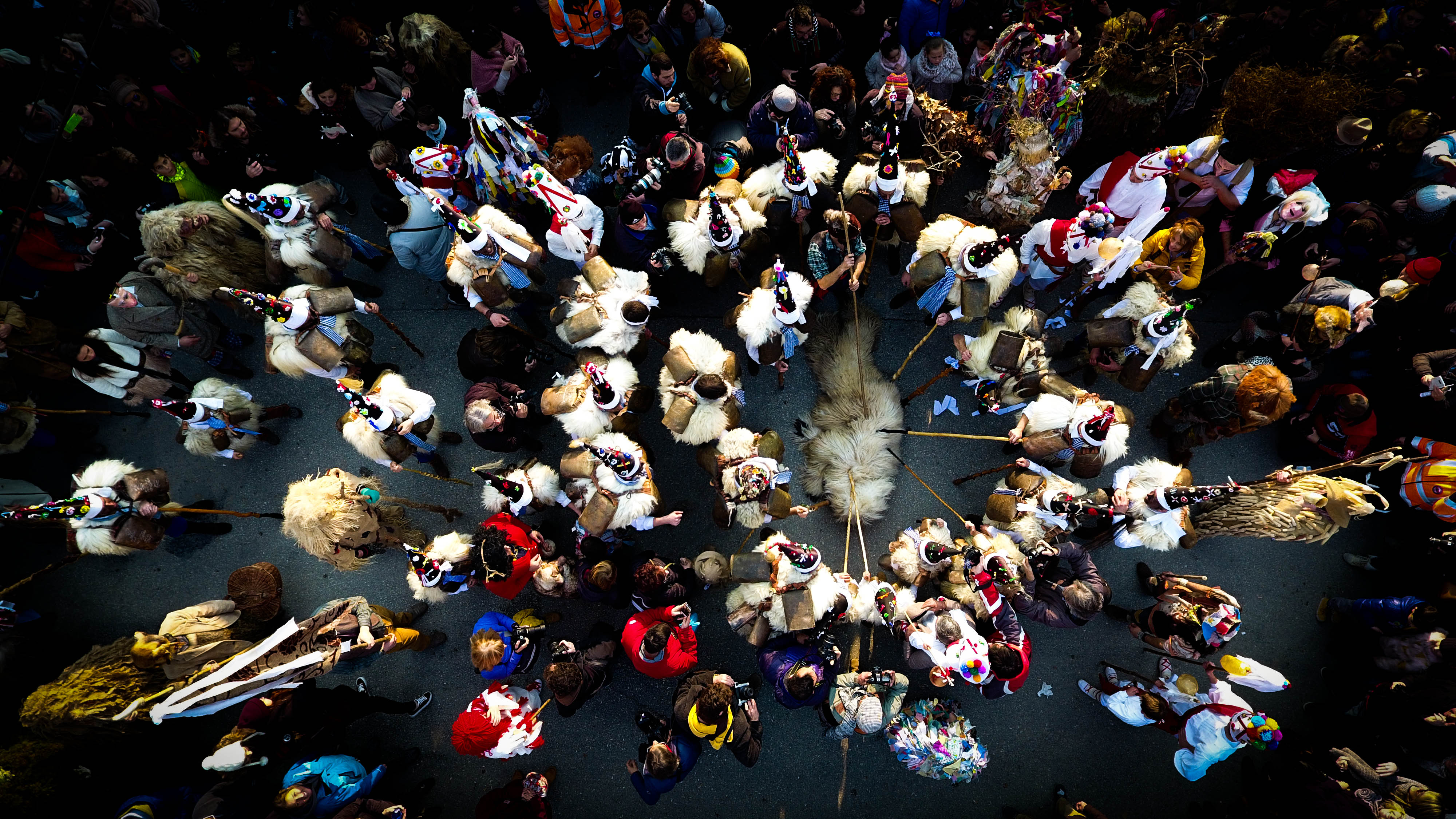 3rd prize in people category La Vijanera, Spain by Feelingmovie (FeelingMovie/Dronestagram)