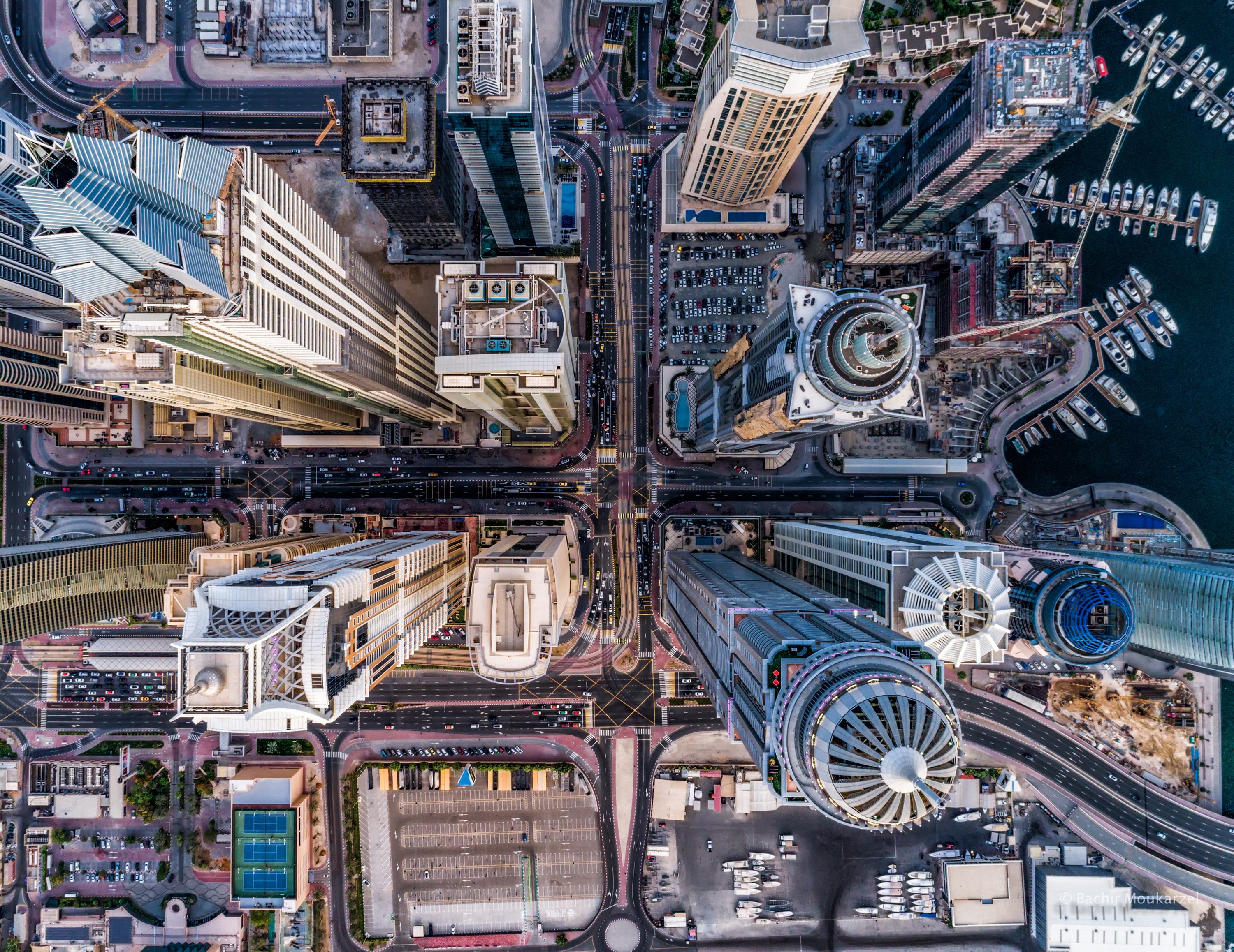 FIrst place in the Urban category was won by Bachir Moukarzel with this shot of Dubai (Bachir Moukarzel @Bachirm on Dronestagram)