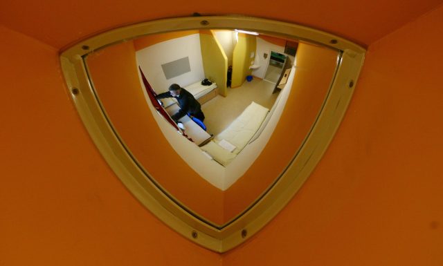 A view of a detainee room of D Wing at Brook House Immigration Removal Centre (PA)