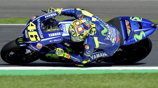 Valentino Rossi in action for Movistar Yamaha
