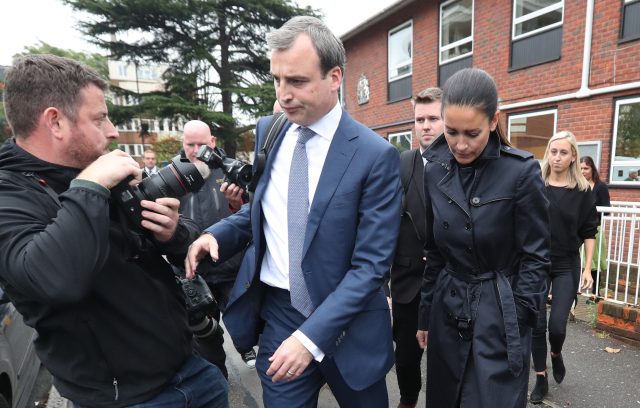 Sky Sports presenter Kirsty Gallacher leaving Slough Magistrates' Court. ( Jonathan Brady/PA)