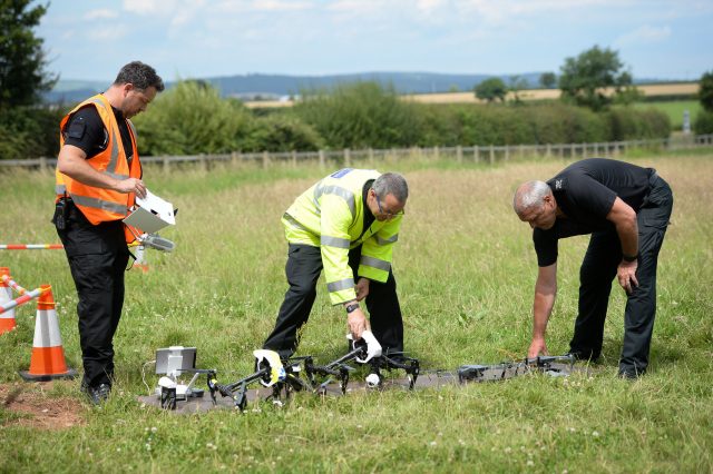 Officers from Devon & Cornwall and Dorset Police working together on a joint drone unit 