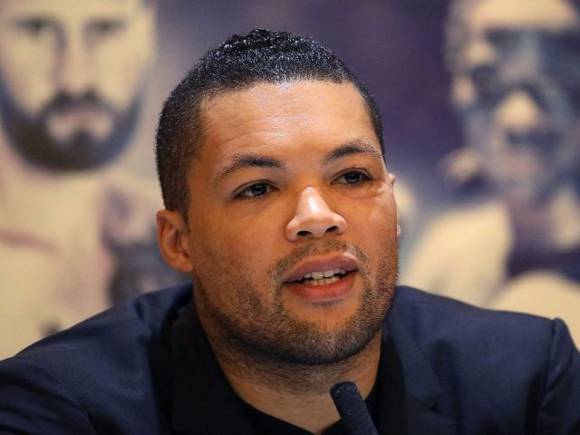 Joe Joyce speaking during the press conference at the Park Plaza Riverbank