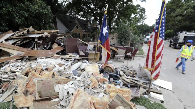 Thousands of houses were left damaged by Hurricane Harvey and Irma