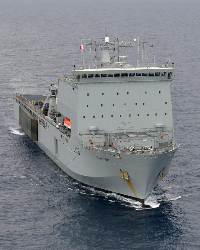Royal Fleets Auxiliary ship Mounts Bay