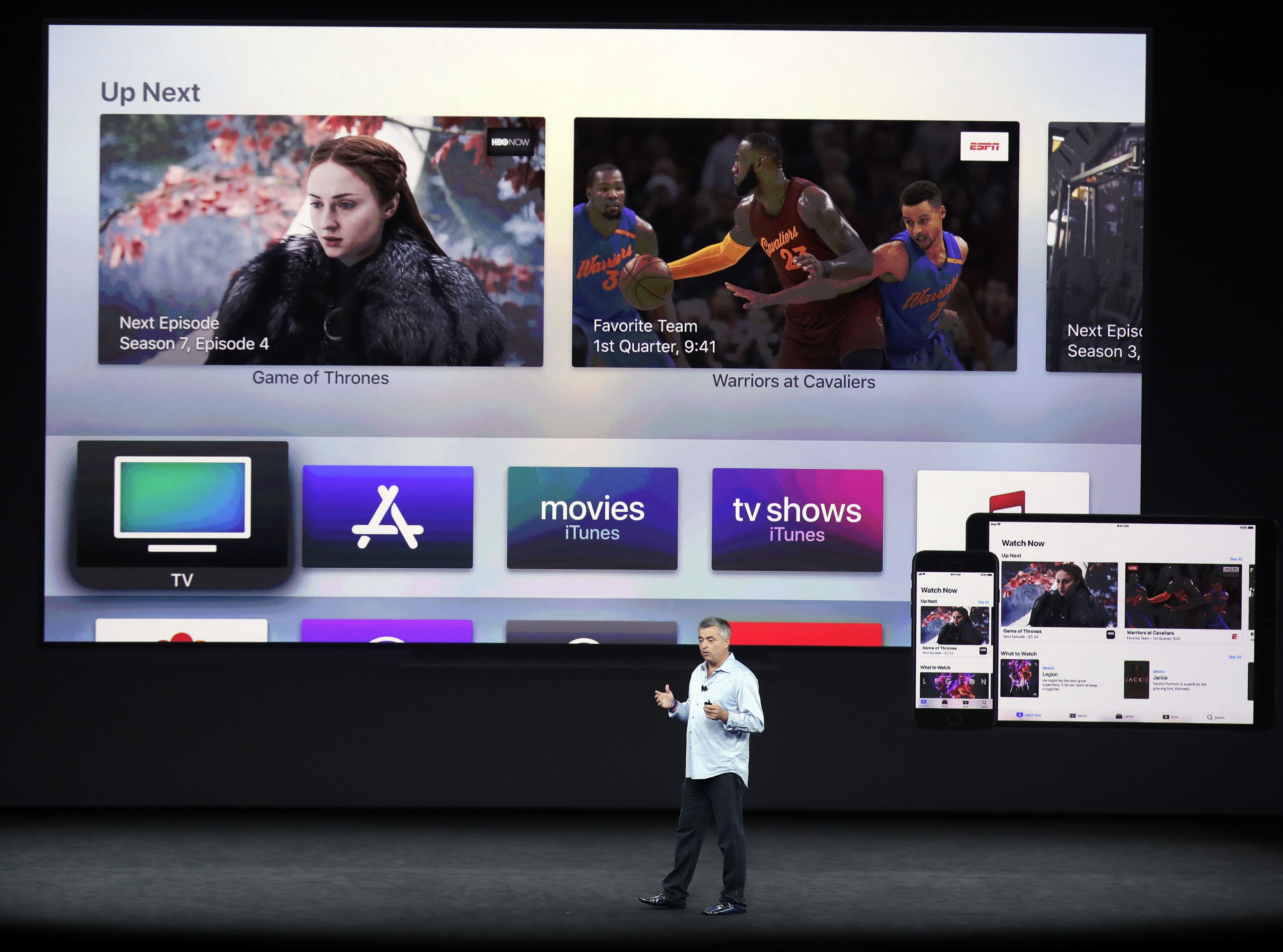 The Apple TV announcement in California