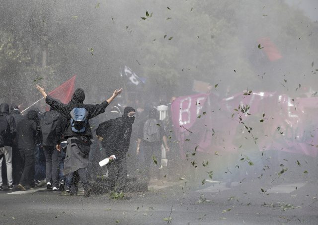 Paris demonstrators