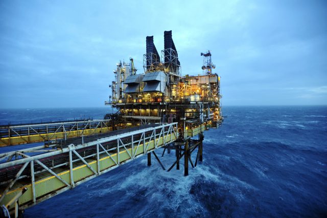 A view of part of the BP Etap platform (Eastern Trough Area Project) in the North Sea