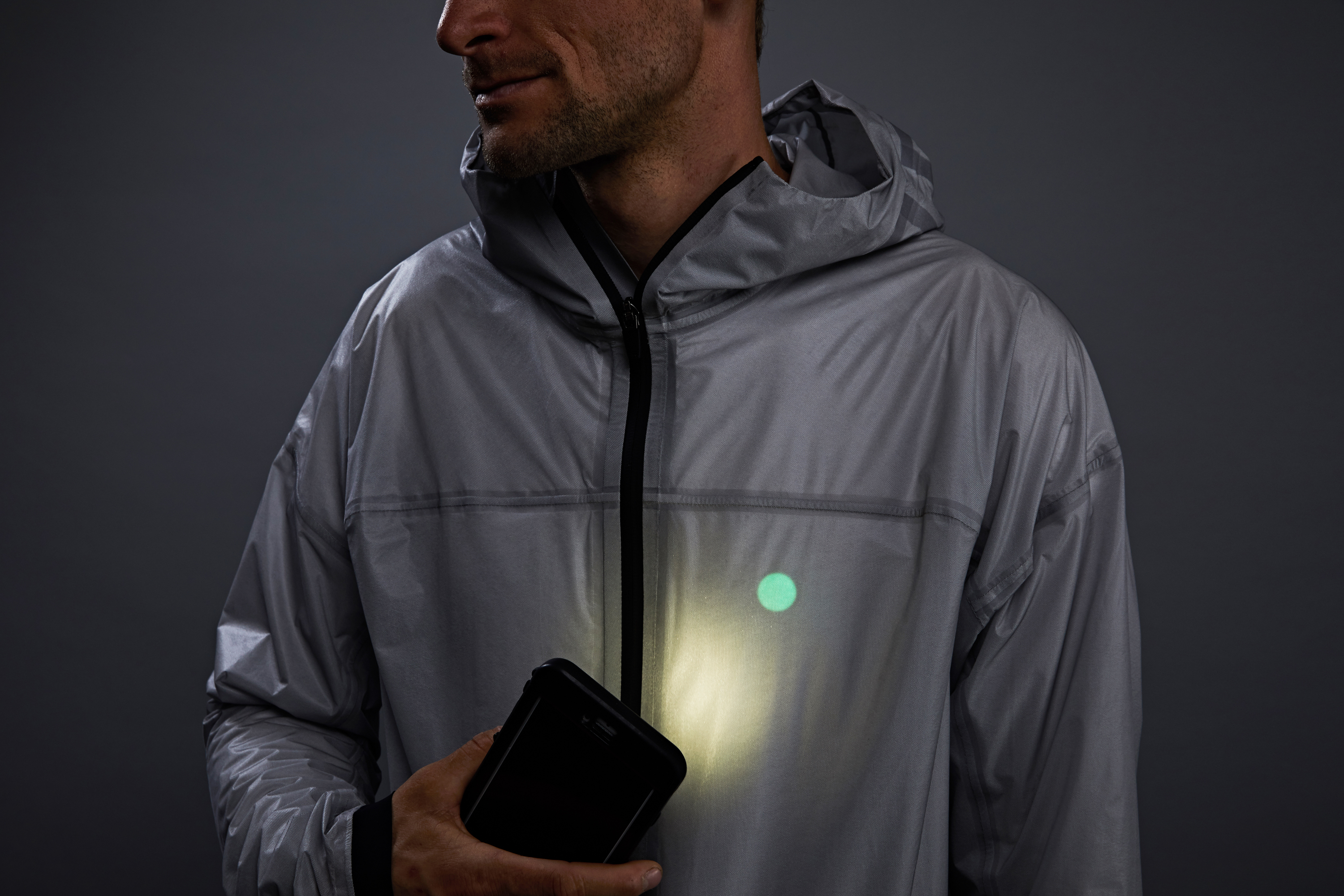 This solar-powered jacket can glow 'like kryptonite' for 12 hours