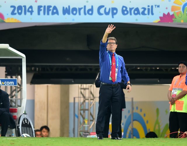 Fabio Capello coached Russia at the 2014 World Cup finals