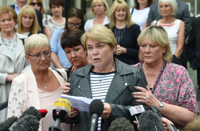 Patricia Welch (centre), Judith Conduit (left) and Frances Perks (right) 