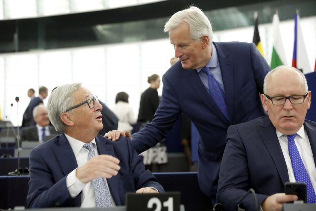 Jean-Claude Juncker and Michel Barnier