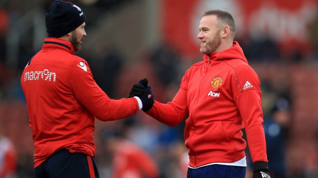 Wayne Rooney and Phil Bardsley have remained good friends despite the punch