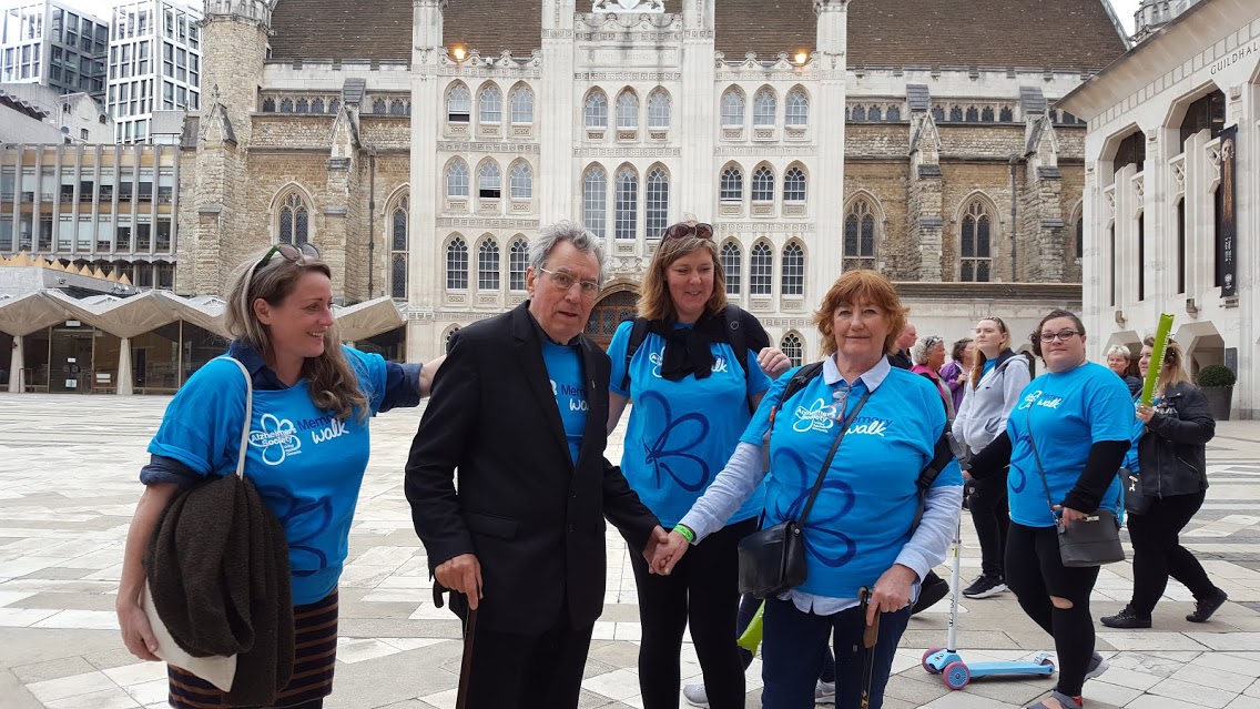 Terry Jones on the Memorial Walk (Alison Telfer)