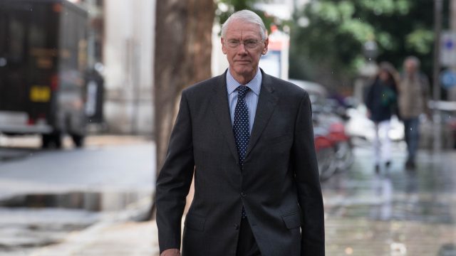 Sir Martin Moore-Bick, chairman of the Grenfell public inquiry arrives at the High Court in London