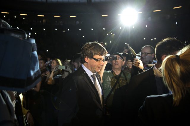 Catalan President Carles Puigdemont told a broadcaster the national government in Madrid has created a 