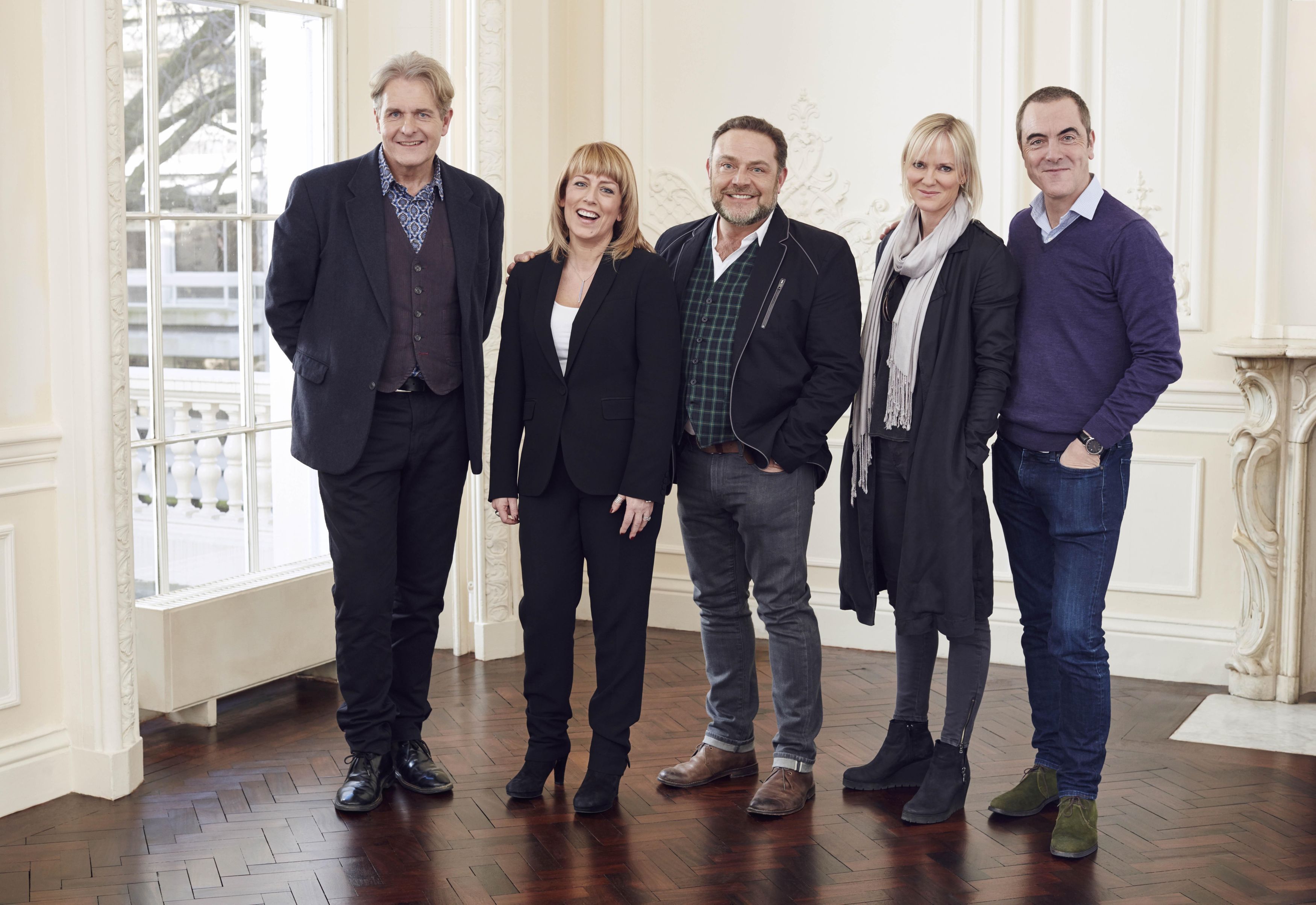 Cold Feet cast members (from left) Robert Bathurst, Fay Ripley, John Thomson, Hermione Norris and James Nesbitt (ITV)