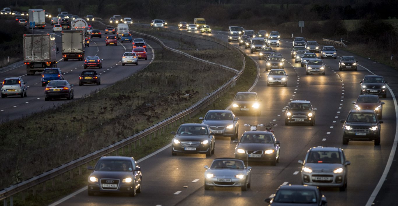 The M5 motorway between junction 14 and 16 was likely to remain closed until late on Sunday evening (Ben Birchall/PA)