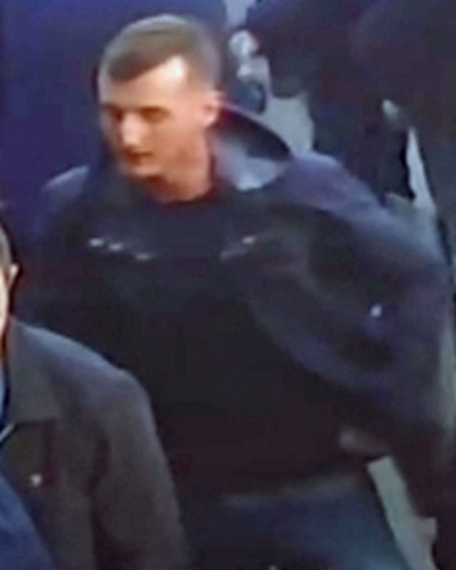CCTV image of man wanted following attack near Wembley Stadium.