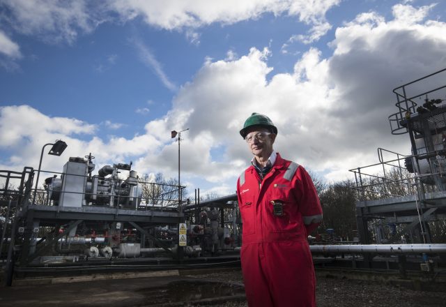 John Dewar at the Third Energy facility near Kirby Misperton