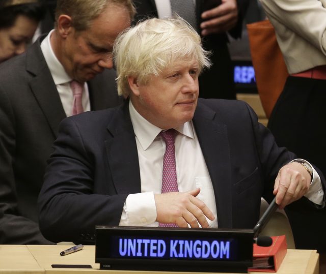 Foreign Secretary Boris Johnson at the UN. (Seth Wenig/AP/PA)