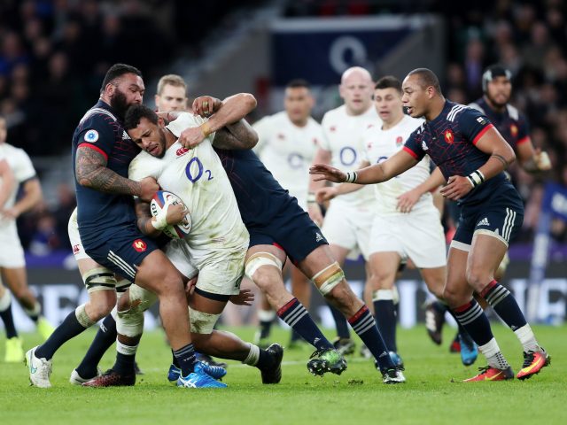 England's Courtney Lawes during the RBS 6 Nations match at Twickenham Stadium