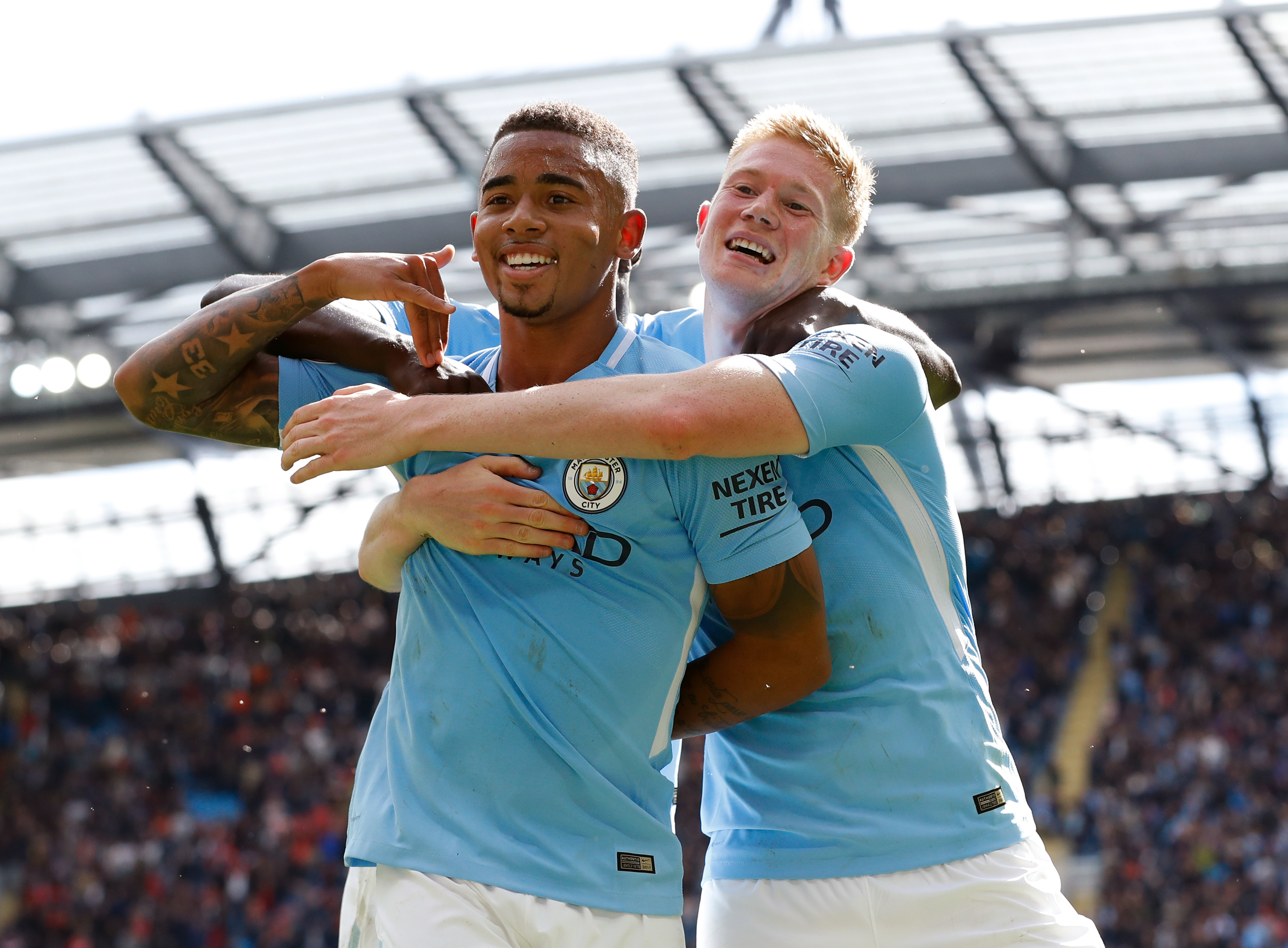 Gabriel Jesus and Kevin De Bruyne