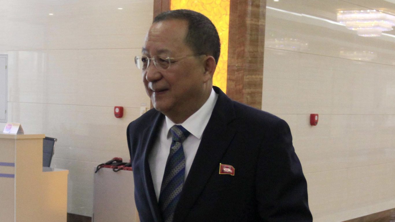 North Korean Foreign Minister Ri Yong Ho (Jon Chol Jin/AP)