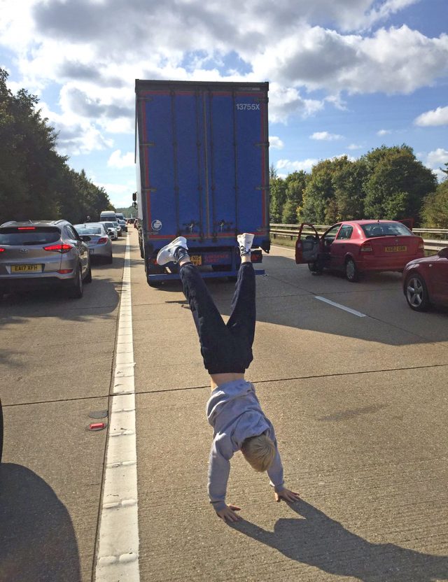 Handstand on the M3