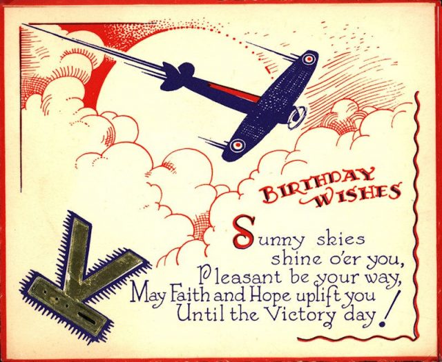 A 1942 birthday card