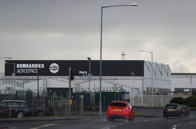 The Bombardier Aerospace plant in Belfast