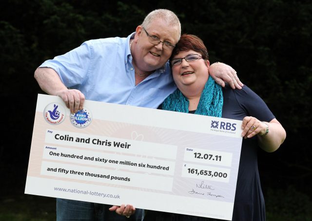 Colin and Chris Weir from Ayrshire won a record £161 million on the EuroMillions
