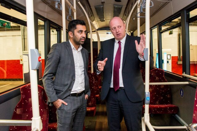 Humza Yousef and Richard Hall