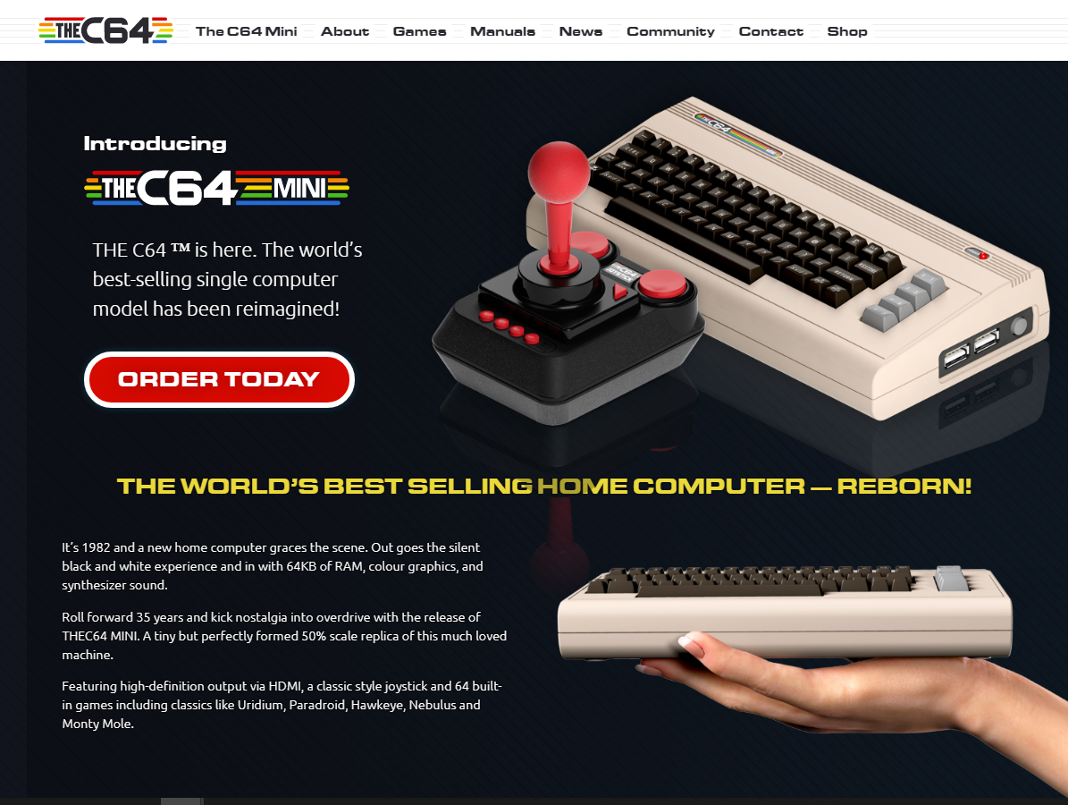 c64 mini website