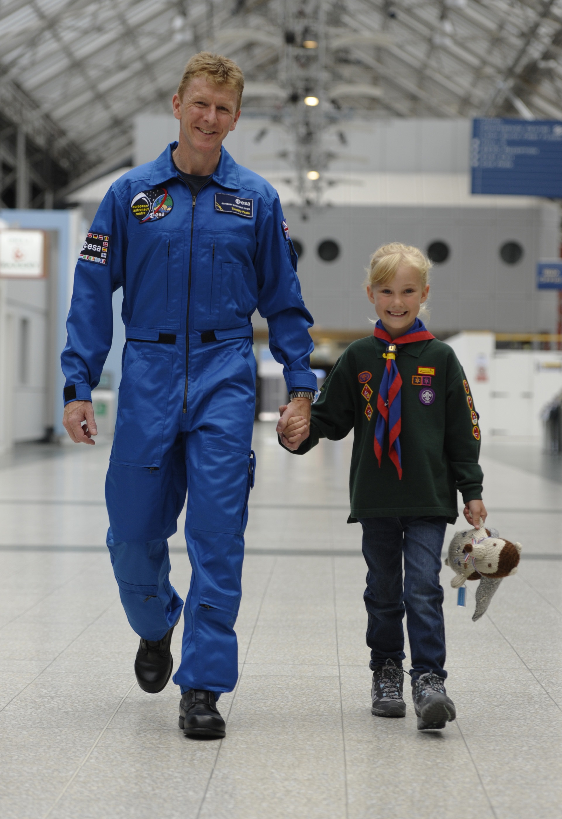 Major Tim Peake has become an official Scout Association ambassador.