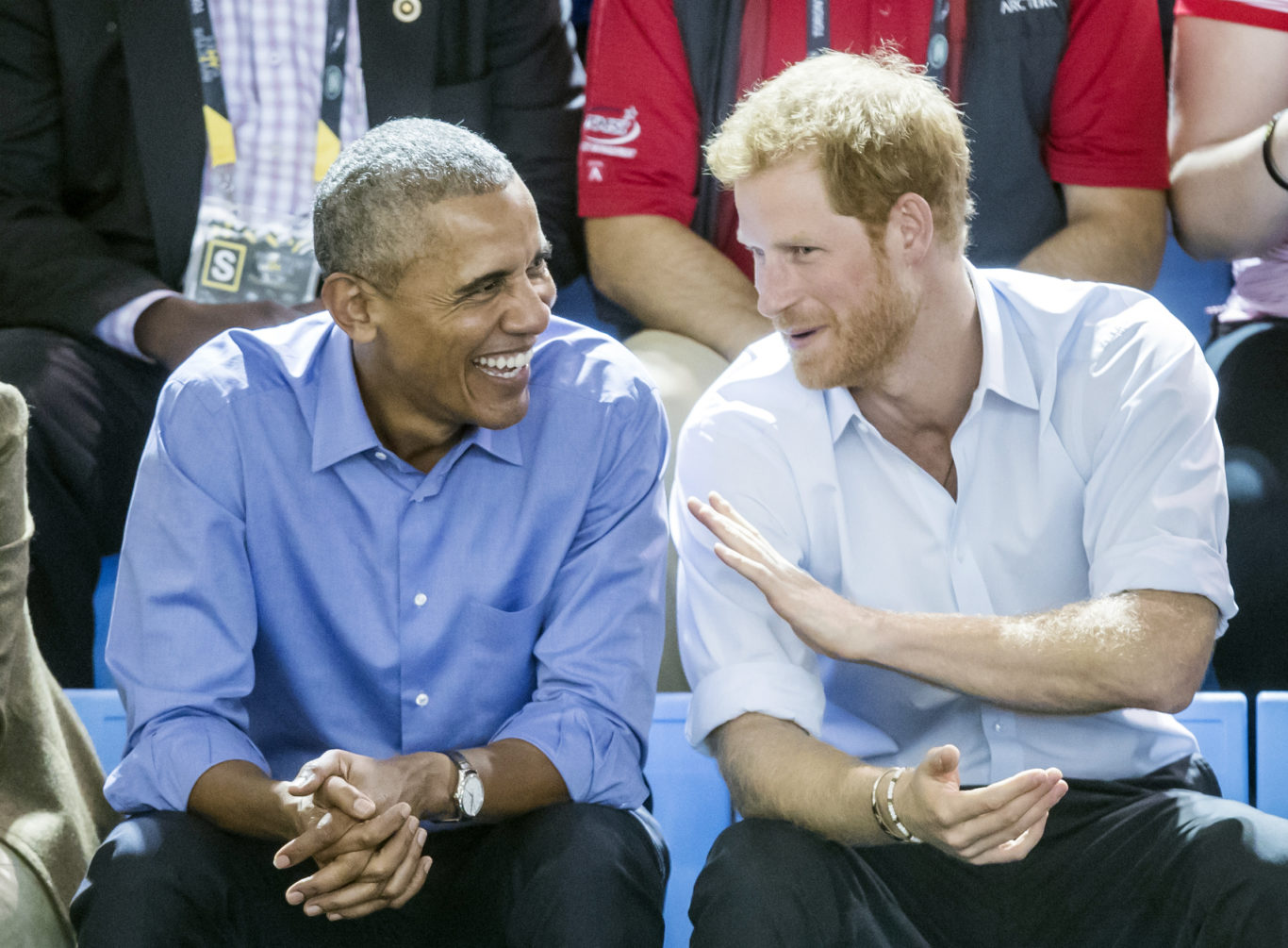 Barack Obama and Harry (Danny Lawson/PA)