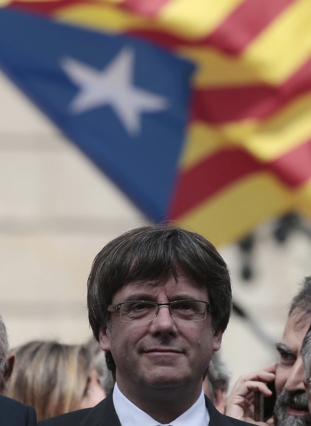 Catalan President Carles Puigdemont (Manu Fernandez/PA)